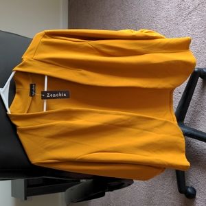 Yellow blazer size XL